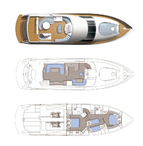 Horizon 20M - Charter Yacht Layout