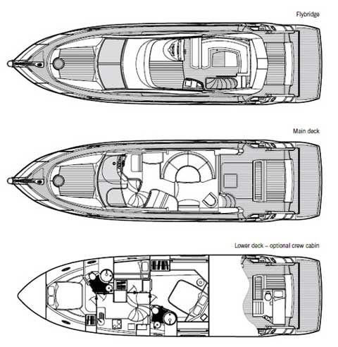 Sunseeker Manhattan 50 - Layout