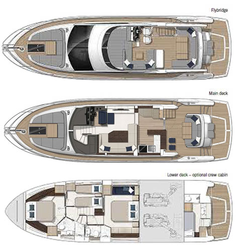 Sunseeker Manhattan 55 - Layout