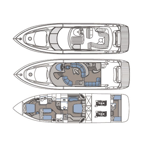 Sunseeker Manhattan 64 - Layout